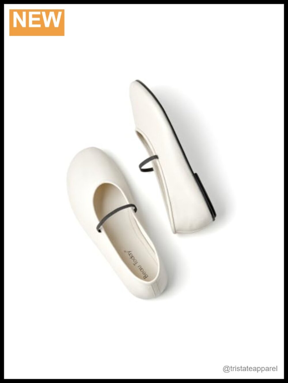 Women's Mary Jane Flats Leather Ballet Flats Sheepskin Comfort Slip-On
